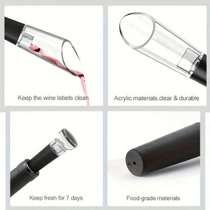 Royallure Rechargeable Electric Wine Bottle Opener Set with Vacuum Sealer
