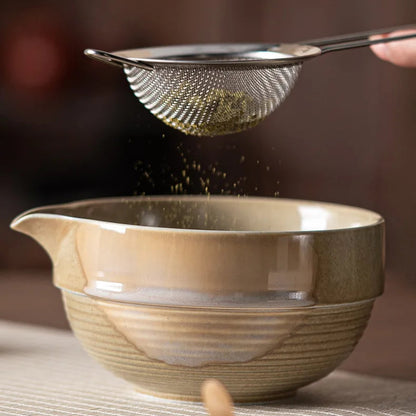 Royelux Premium 4-Piece Ceramic Matcha Tea Set with Bamboo Whisk, Gift Box for Tea Ceremony