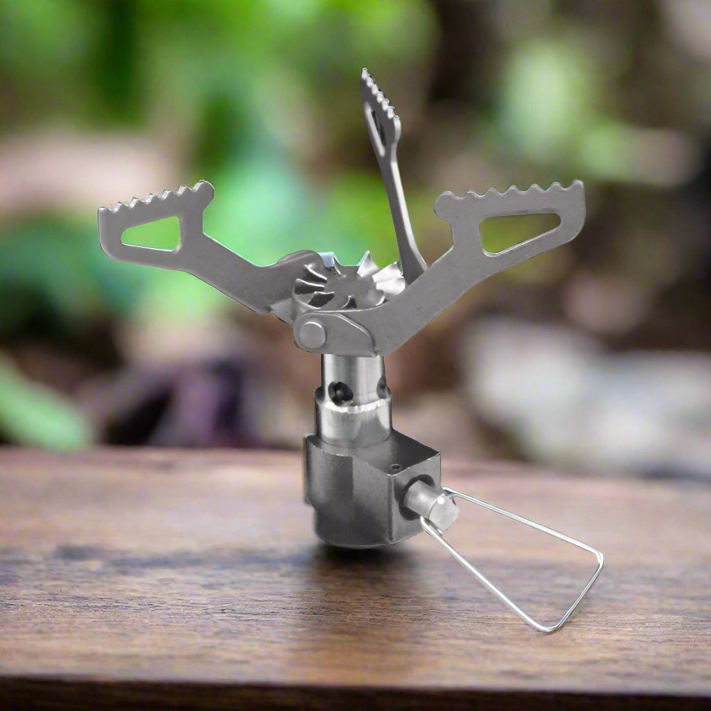 Royaleva Mini Camping Stove - Ultra-Light Titanium Pocket Burner for Outdoor Cooking - Default Title