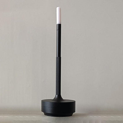 CandleGlow Dimmable Cordless Candle Table Lamp – Touch Control, Portable Design - Black