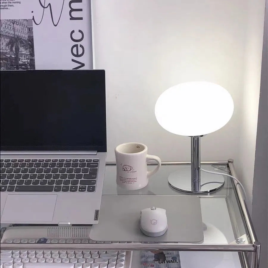 Royallure Lollipop Bauhaus Table Lamp - Nordic Retro & Playful Design - Yellow / Warm Light / USB Chargeable