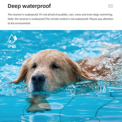 Luxora Rechargeable Waterproof Dog Training Collar with Remote, Multi-Mode Shock, Vibration