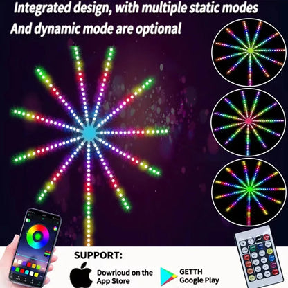 Royelux Firework LED Strip Lights - USB RGBIC Smart Sync Music Lamp