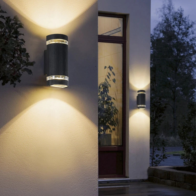 LuxRoyale Matte Aluminum Outdoor Wall Light for Porch, Patio or Entryway