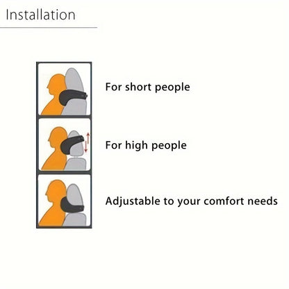 Luxora Ergonomic Car Neck Pillow for Comfort and Headrest Support - Ideal for Long Drives