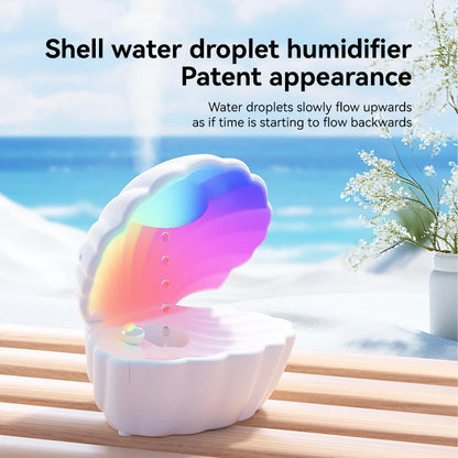 Shell Sleep Aid Bluetooth Speaker – RGB Night Light with Humidifier & Anti-Gravity Design