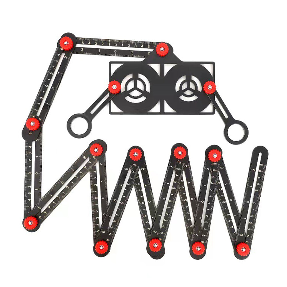 Royaleva Adjustable Aluminum Alloy Tile Work Folding Ruler