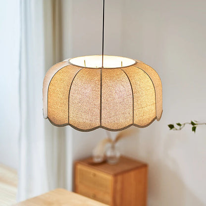 Scalloped Fabric Pendant Light 3
