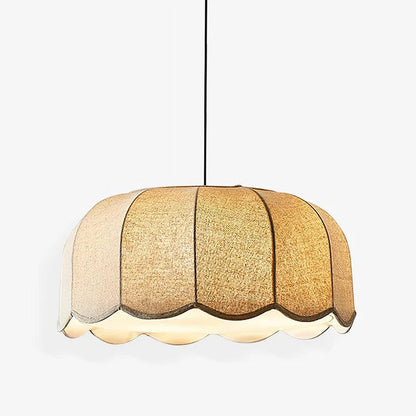 Scalloped Fabric Pendant Light 5
