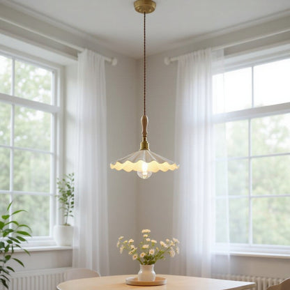 Scandinavian Ceramic LED Hanging Ceiling Pendant Light Fixture - White 5