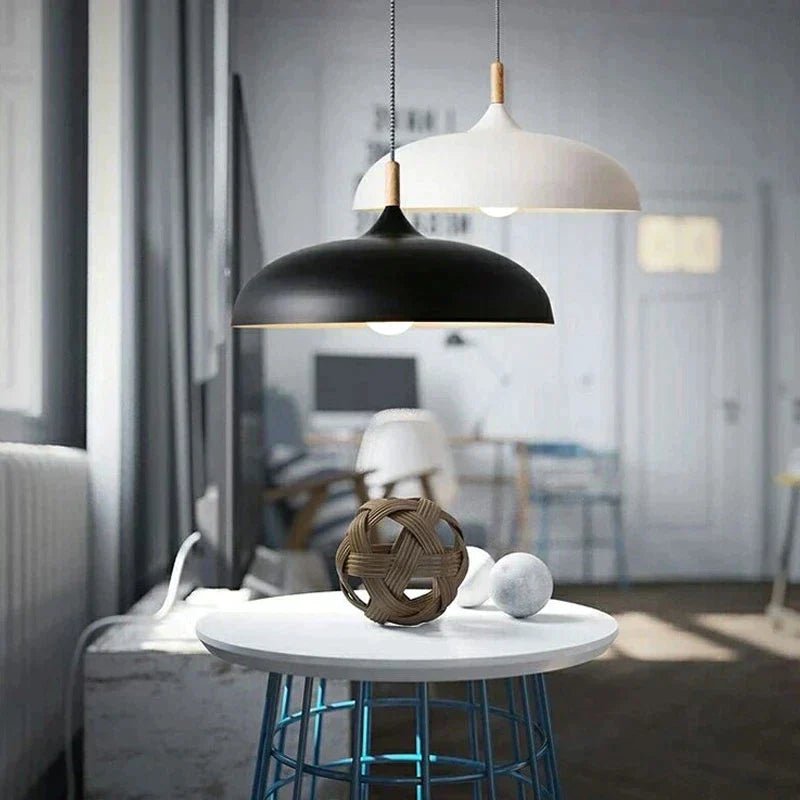 Scandinavian Oak LED Pendant Lamp 1