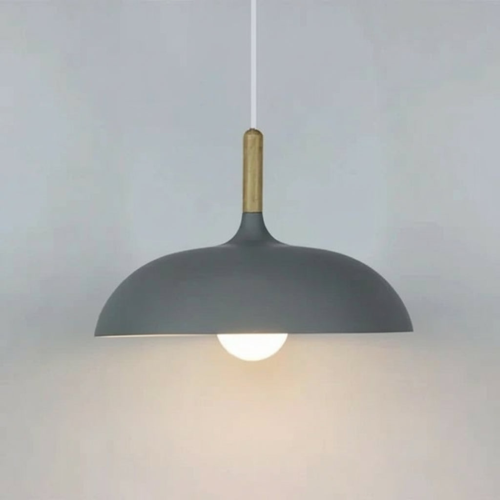 Scandinavian Oak LED Pendant Lamp 8