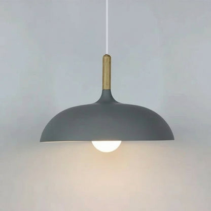 Scandinavian Oak LED Pendant Lamp 8