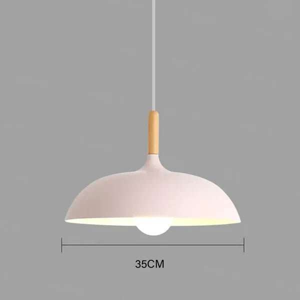 Rayvia Scandinavian Oak LED Pendant Lamp Modern Natural Ceiling Light