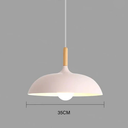 Rayvia Scandinavian Oak LED Pendant Lamp Modern Natural Ceiling Light