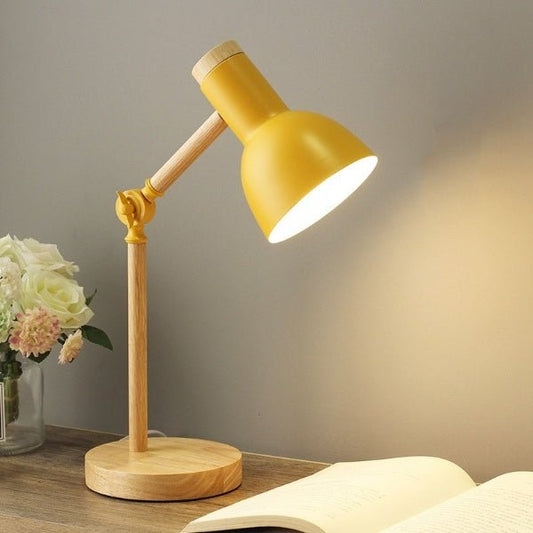 Scandinavian Wooden LED Desk Lamp 0