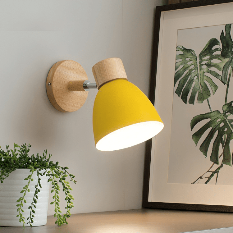 Scandinavian Wooden Wall Light Sconce 0