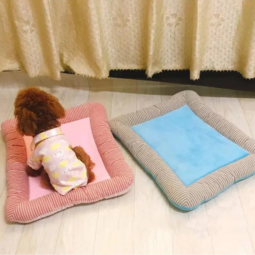 Rayvia Cooling Pet Bed Pad With Soft Quilt Surface For Pets And Small Animals