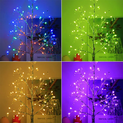 RoyaleGlow Crystal LED Tree Lamp – Color-Changing Tabletop Atmosphere Light - Default Title