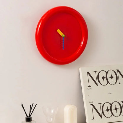 Royaleva Playful Modern Wall Clock, Bold Colorful Round Design For Creative Homes
