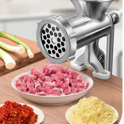 Royallure Manual Stainless-Steel Sausage Stuffer & Meat Grinder – Hand-Crank, Heavy-Duty