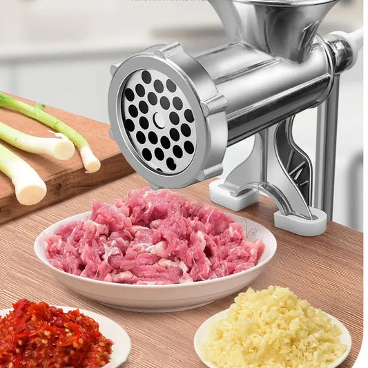 Royallure Manual Stainless-Steel Sausage Stuffer & Meat Grinder – Hand-Crank, Heavy-Duty