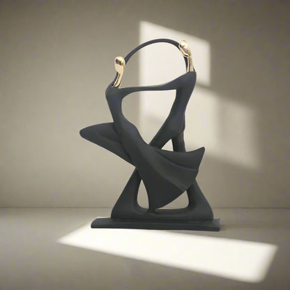 Elegant Nordic Art Dancing Couple Figurines – Resin Sculpture for Stylish Home & Office Decor