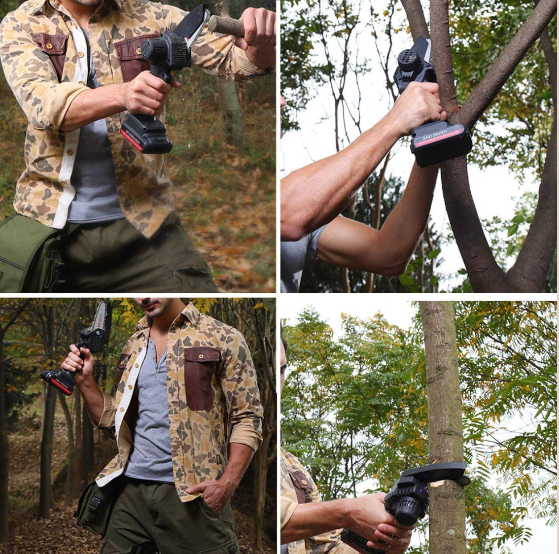 Royaleva Upgraded 24V Mini Chainsaw Lightweight Cordless