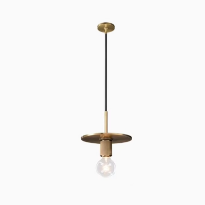 RoyaleGlow Vintage Brass Mini Pendant Light - Industrial Edison Style Hanging Fixture