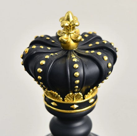 Royelux Modern Chess Statues - King, Queen & Knight Home Decor