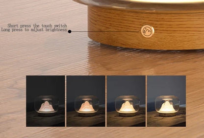 RoyaleGlow Mountain Aquarium Lamp - Unique LED Night Light & Desktop Decor