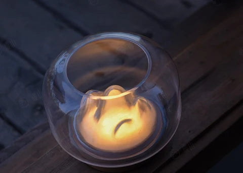 RoyaleGlow Mountain Aquarium Lamp - Unique LED Night Light & Desktop Decor