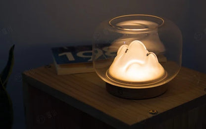 RoyaleGlow Mountain Aquarium Lamp - Unique LED Night Light & Desktop Decor