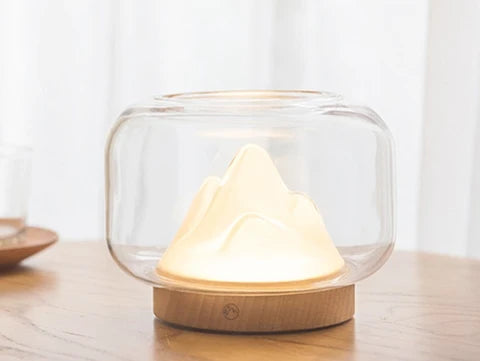 RoyaleGlow Mountain Aquarium Lamp - Unique LED Night Light & Desktop Decor