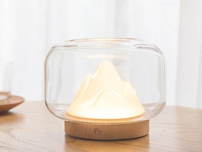 RoyaleGlow Mountain Aquarium Lamp - Unique LED Night Light & Desktop Decor