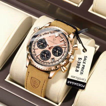 RoyaleGlow Apollo Chrono – Luxury Quartz Waterproof Military Sports Watch for Men