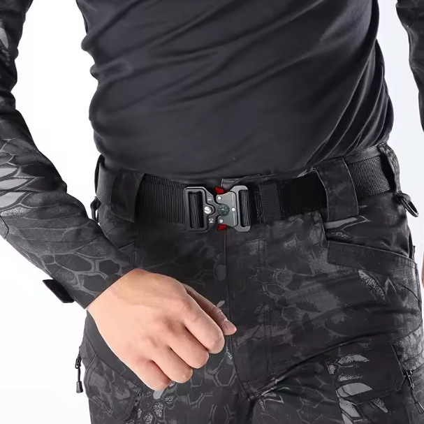 Luxora Tactical Quick Release Outdoor Belt - Adjustable Nylon Belt for Hiking and Camping
