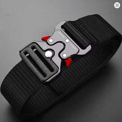 Luxora Tactical Quick Release Outdoor Belt - Adjustable Nylon Belt for Hiking and Camping
