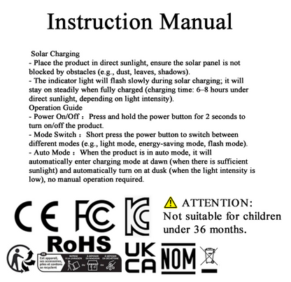 Luxora Solar Outdoor Wall Lights - Modern Weatherproof LED Garden Fixtures