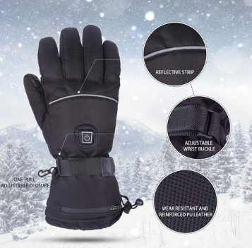 Royaleva 3 Pairs Of Heated Gloves For Cold Weather