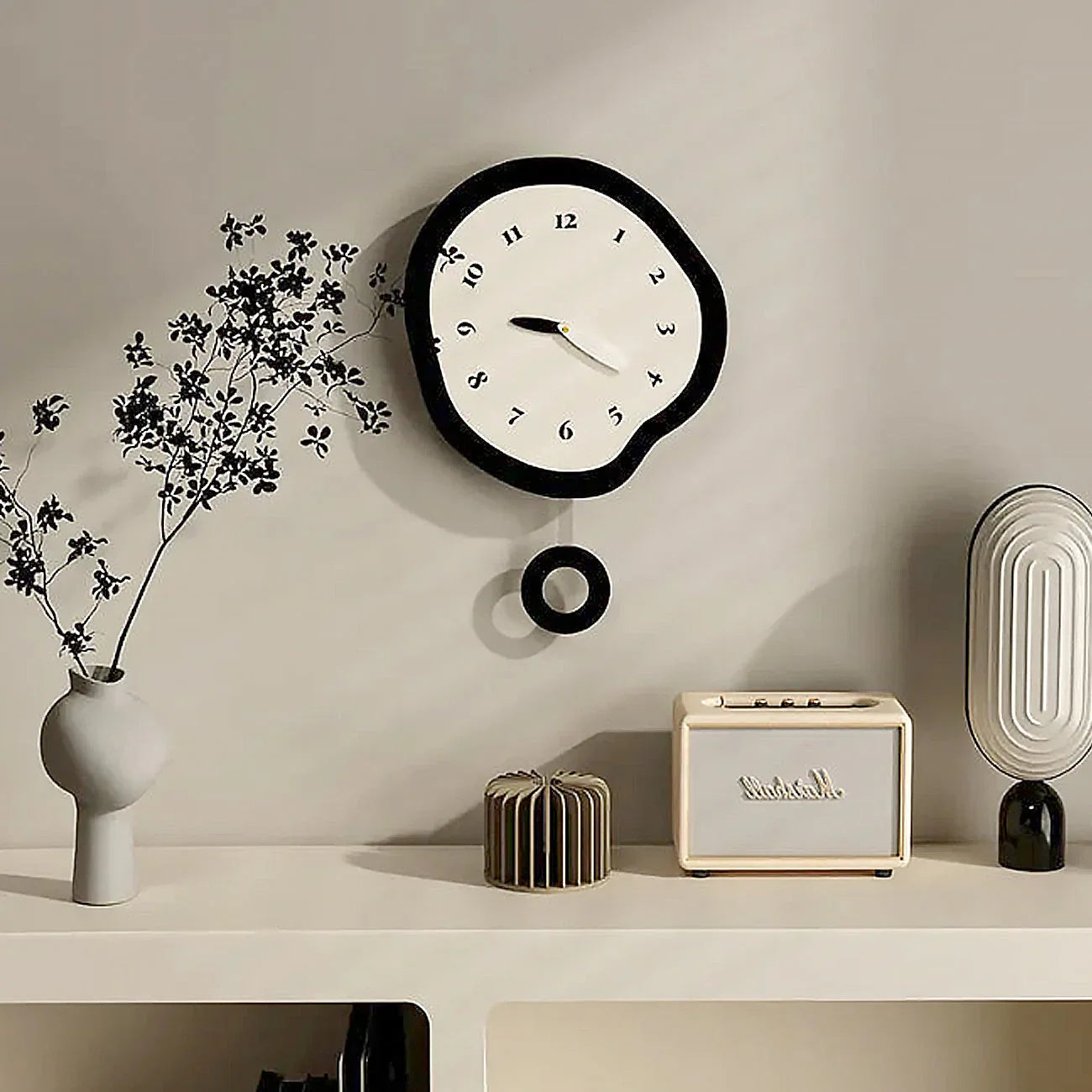 Sculpted Time Wall Clock 1