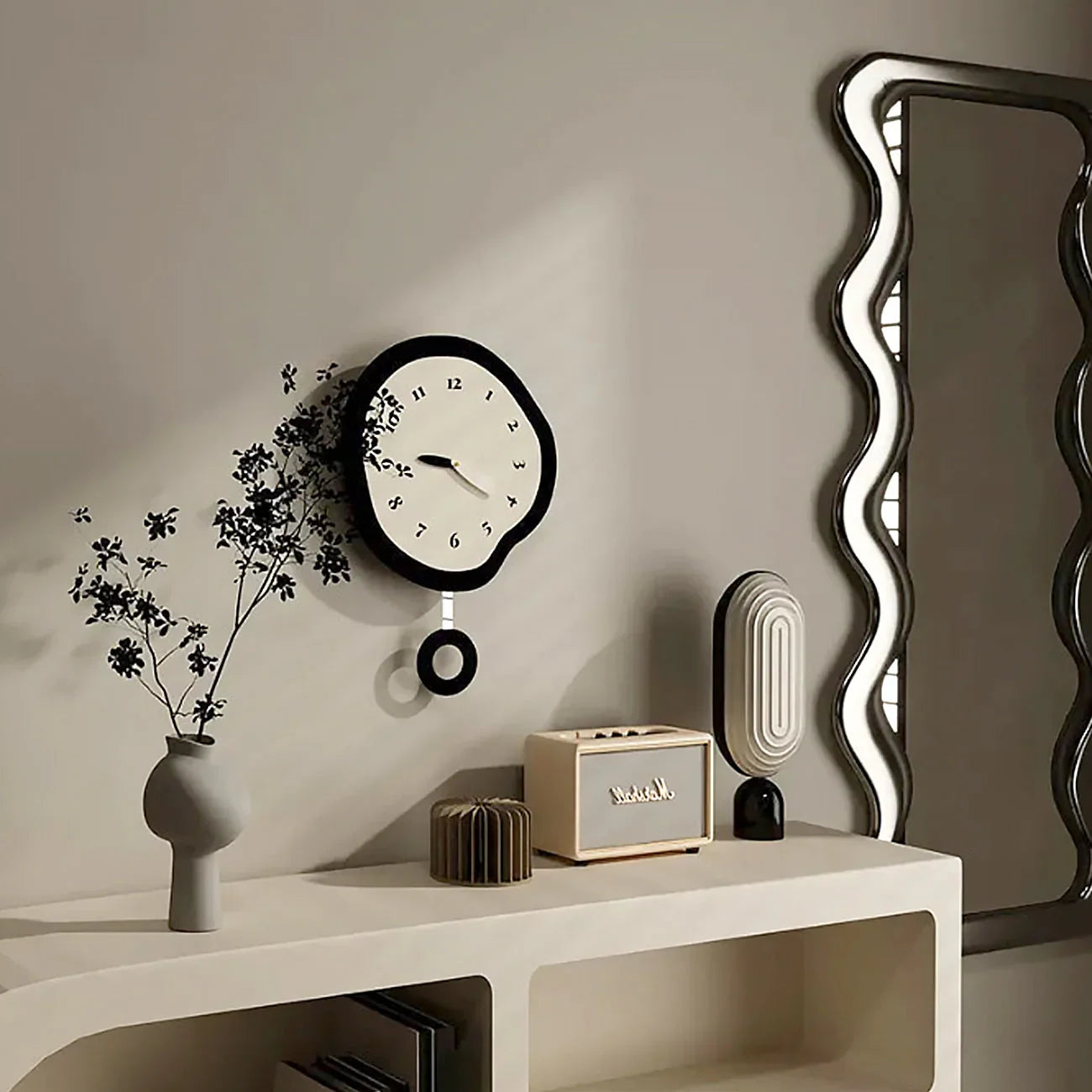 Sculpted Time Wall Clock 3