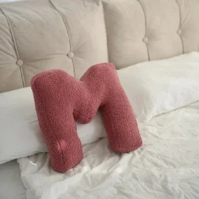 Luxora Velvet Alphabet Cushion for Personalized Home Decor - Soft and Stylish