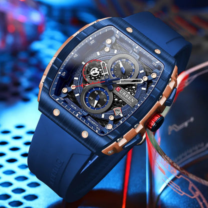 RoyaleGlow Apex Curren Chronograph Elegant Watch for Men