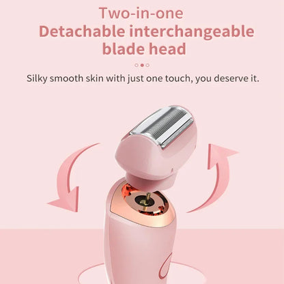 Rayvia Pain-Free Two-In-One Portable Hair Removal Trimmer For Gentle Everyday Grooming