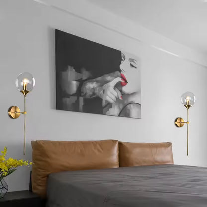 LuxRoyale Nordic Glass Globe Wall Lamp - Modern Elegant Home Decor