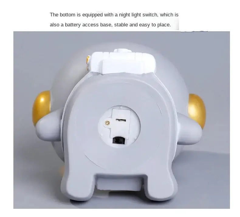 Royallure Astronaut Piggy Bank Night Lamp for Kids – Soft USB/Battery Light & Money Saver