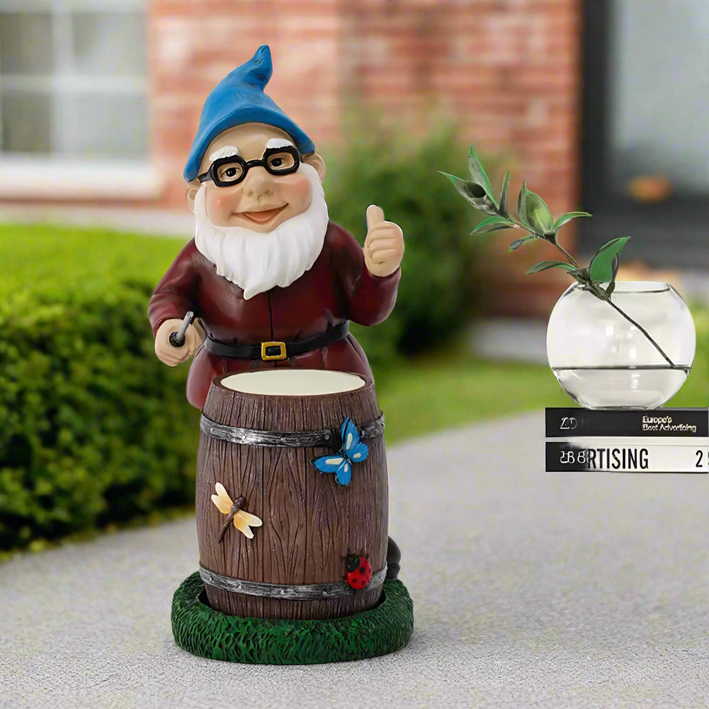 Royaleva Yard Lawn Ornaments - Solar Garden Gnome with LED Decoration - Default Title