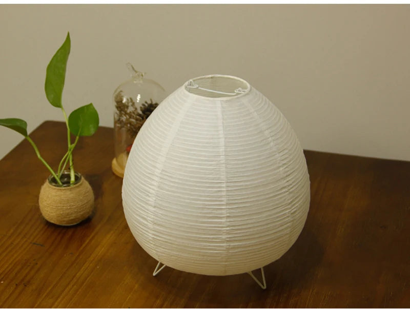 Royallure Wabi-Sabi LED Table Lamp – Minimalist Wood & Fabric, Warm Ambient Glow