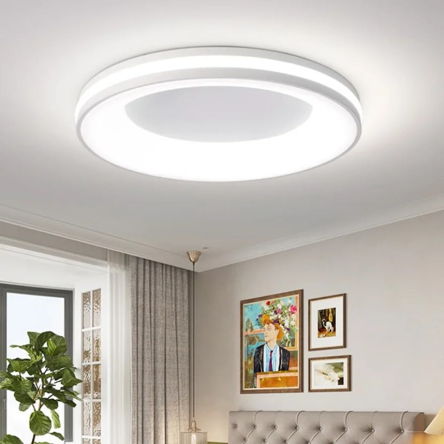 RoyaleGlow Modern LED Flush Mount Ceiling Light for Bedroom, Living Room